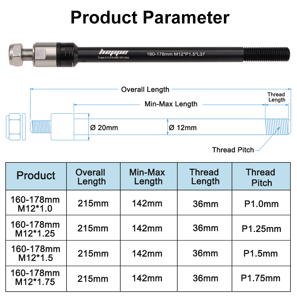 Reboque de bicicleta HEPPE atr - Thru Axle Adapter For Bike Trainer avaliação e preço
