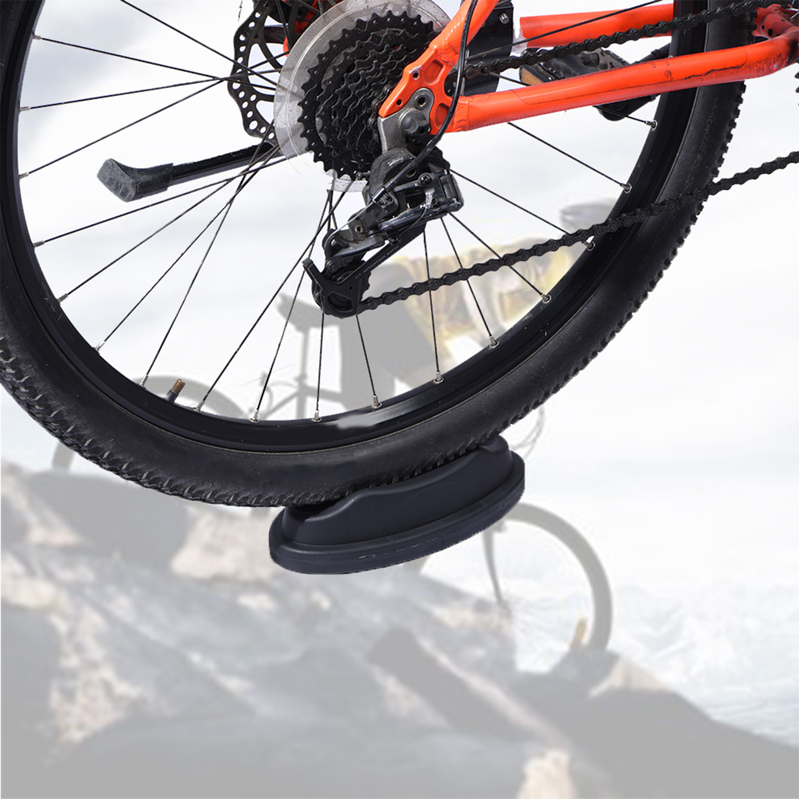 【Venda】 Suporte de treinamento - Bike Trainer Front Wheel Riser Block avaliação e preço