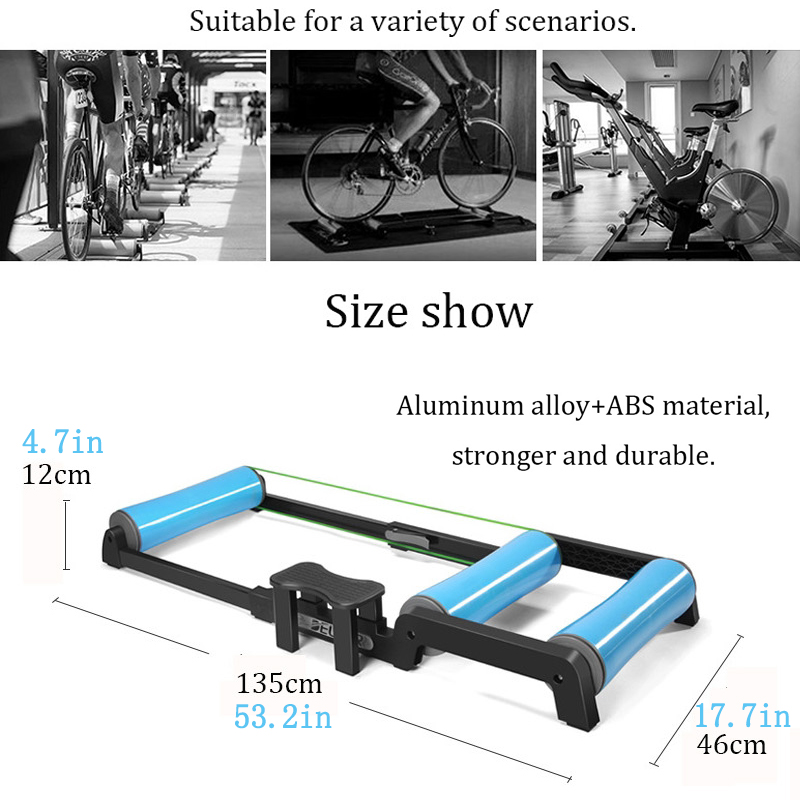 Rolos de bicicleta exercício i - Bike Rollers Indoor Cycling Aluminum avaliação e preço