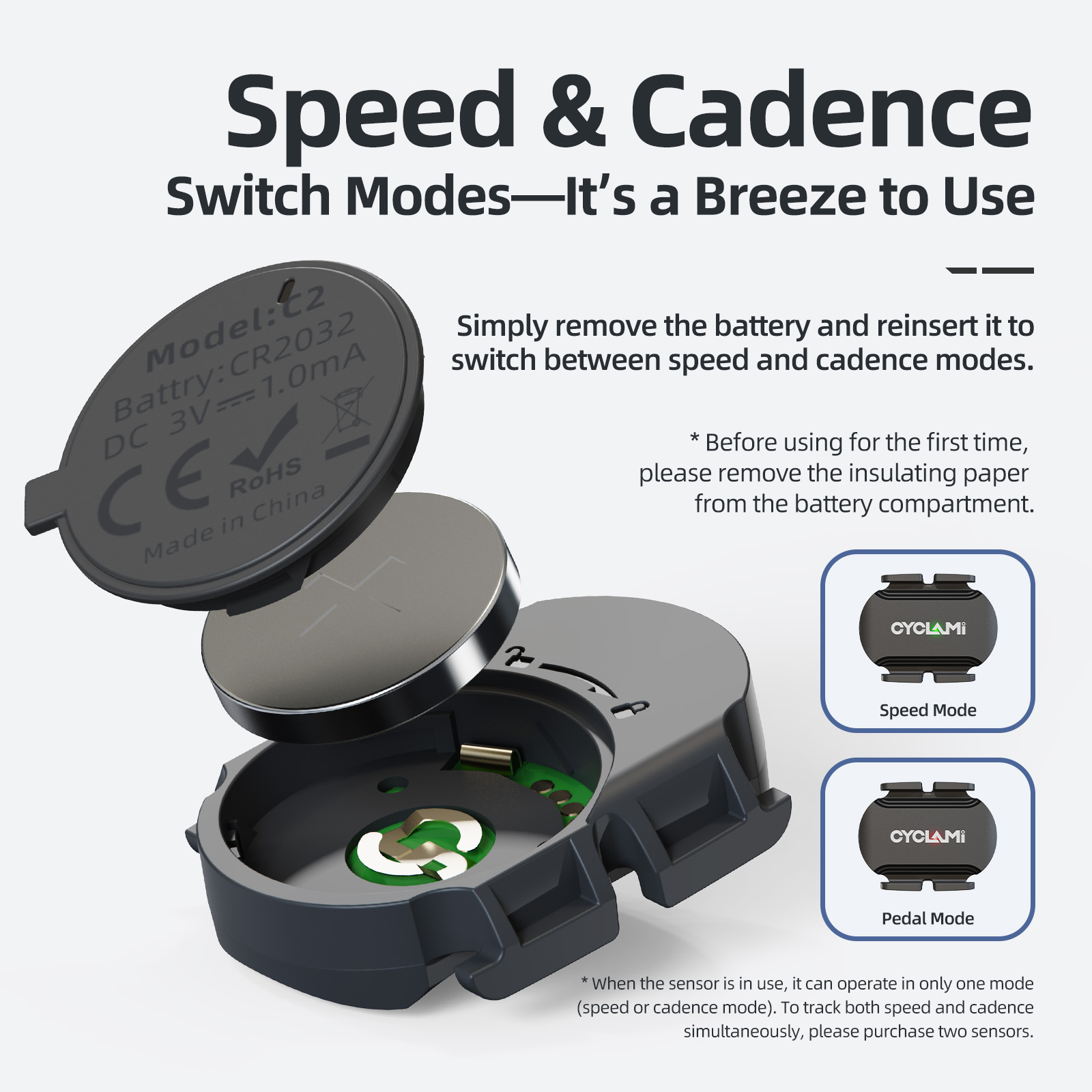 CYCLAMI C2 Sensor Duplo de Vel - Cycling Speed Cadence Sensor Dual avaliação e preço