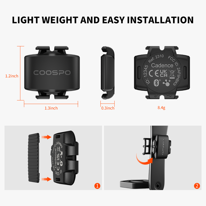 CooSpo Sensor de velocidade de - Cycling Speed Cadence Sensor Dual avaliação e preço